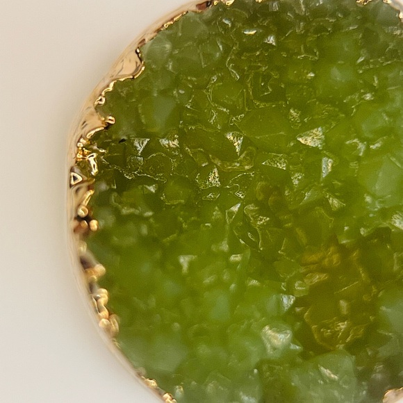 Anthropologie Mint Druzy Quartz Earrings - Picture 5 of 7